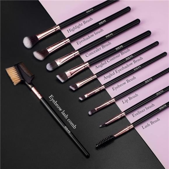 Makeup Brushes Professional 16pcs Brushes Set with case, face makeup brushes set - Picture 5 of 8